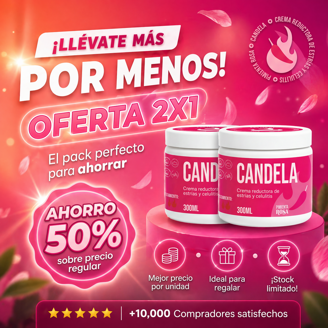 CANDELA CREMA REDUCTORA 300ml
